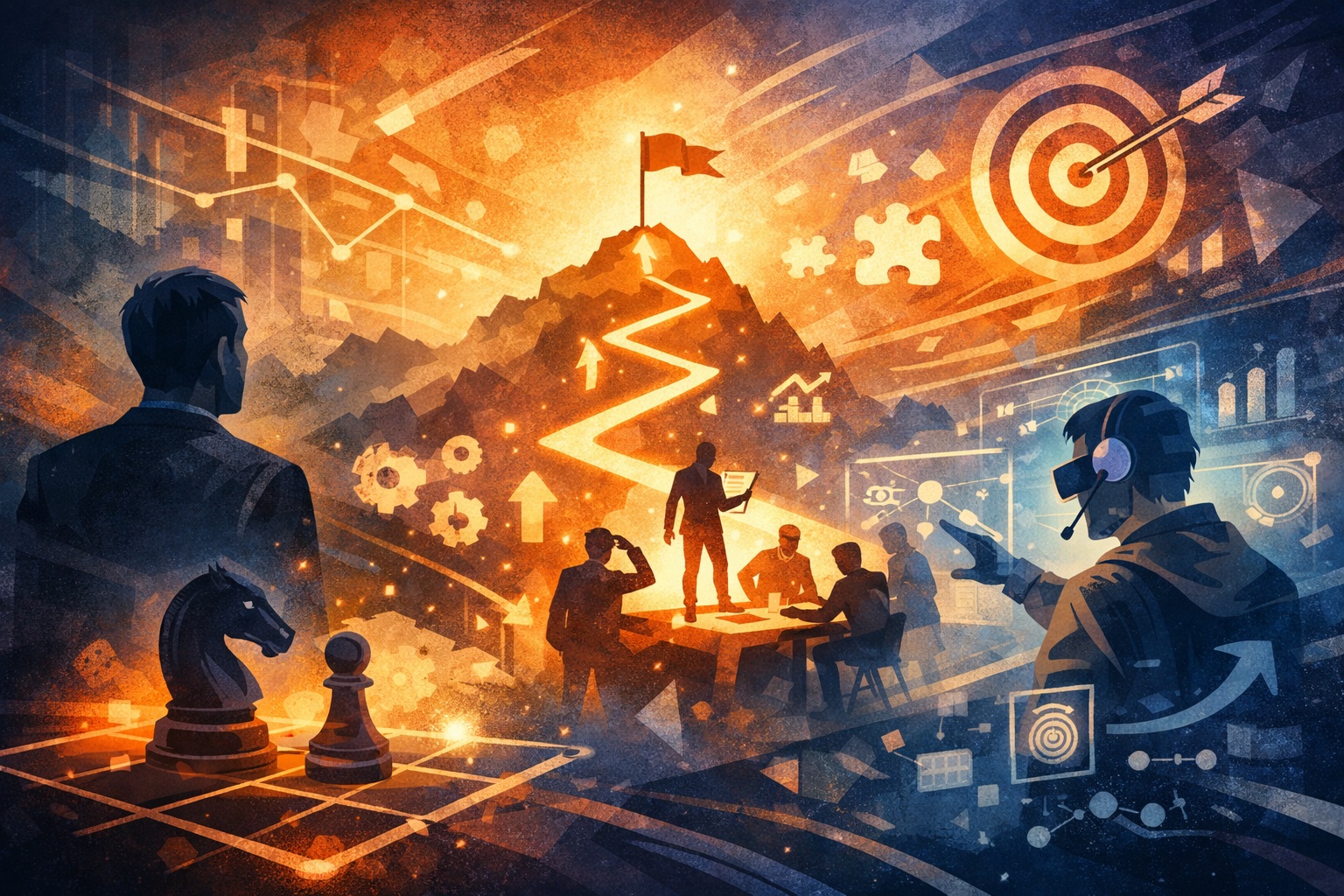 Article 04 Esports Leadership Hero — Chase Arenella branded media asset supporting AI-Augmented Leadership, agile systems, and modern work.