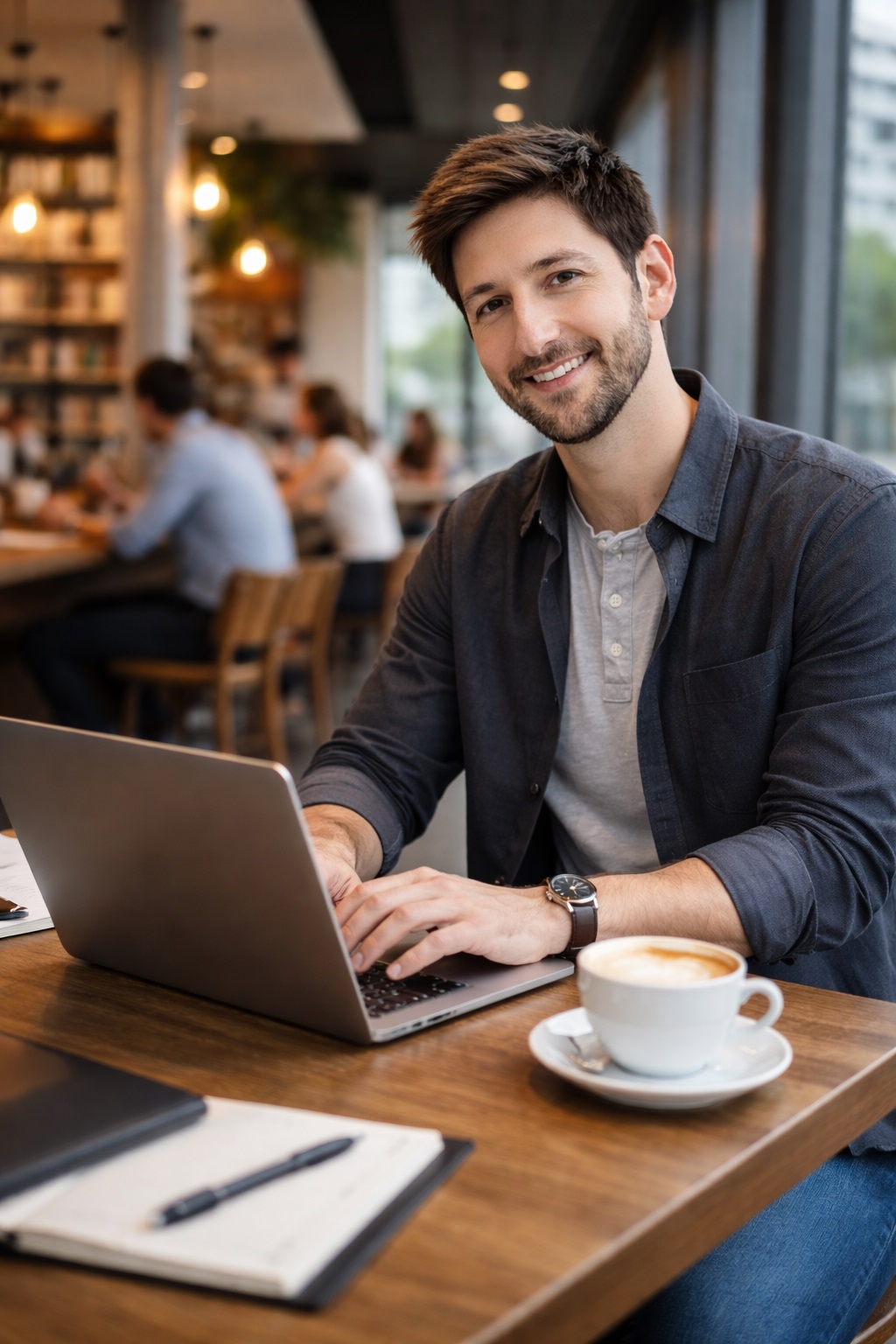 Coffee Work Session 01 — Chase Arenella branded media asset supporting AI-Augmented Leadership, agile systems, and modern work.